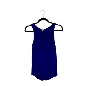 Wilfred Women’s Top Pyramides Silk Sleeveless Blouse Royal Blue Size Small